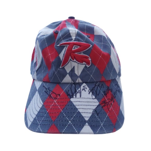 Flying Squirrels Signed Red and Gray Strap Cap Hat - Picture 1 of 9